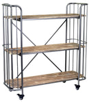 Scaffale per Piante in Metallo 3 Ripiani in Metallo Vintage