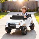 Macchina Elettrica per Bambini Toyota Land Cruiser 12V con Telecomando Età 3-6 Anni Bianco      