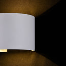 Lampada da parete Outdoor in Metallo Fulton Bianco