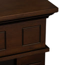 Camino Elettrico da Terra 89,5x90,5x28 cm Jefferson in Legno Noce      