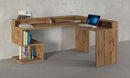 Scrivania Angolare a Giorno 182x160x60x92,5h cm Esse Rovere Wotan  