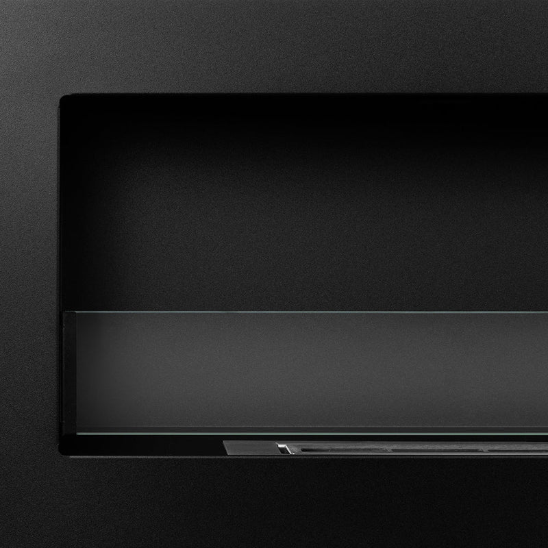 Camino a Bioetanolo da Incasso 120x15x40 cm Livorno 120 Nero