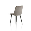 Set 4 Sedie 44x50x88 cm in Velluto Grigio