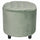 Pouf Fußstütze Container Ø55x55 cm in Tiffany Green Soriani Velvet