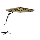 Ombrellone da Giardino Decentrato Ø3xh2,44 m in Acciaio Halloc Antracite