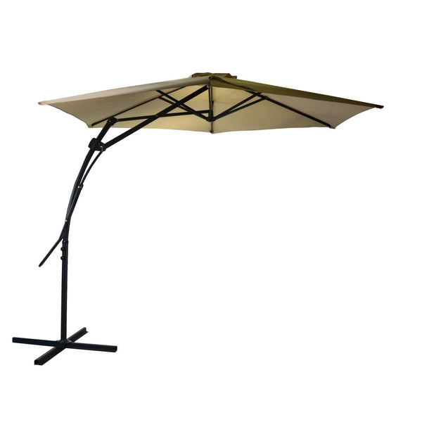 online Ombrellone da Giardino Decentrato Ø3xh2,44 m in Acciaio Halloc Antracite