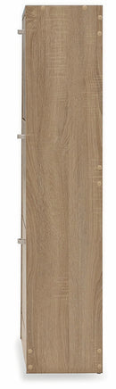 Scarpiera 3 Scomparti in MDF 63x24x115 cm Soriani Rovere