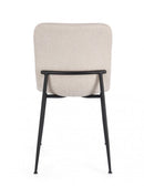 Set 4 Sedie 44x56x81 cm Rinas in Tessuto Beige