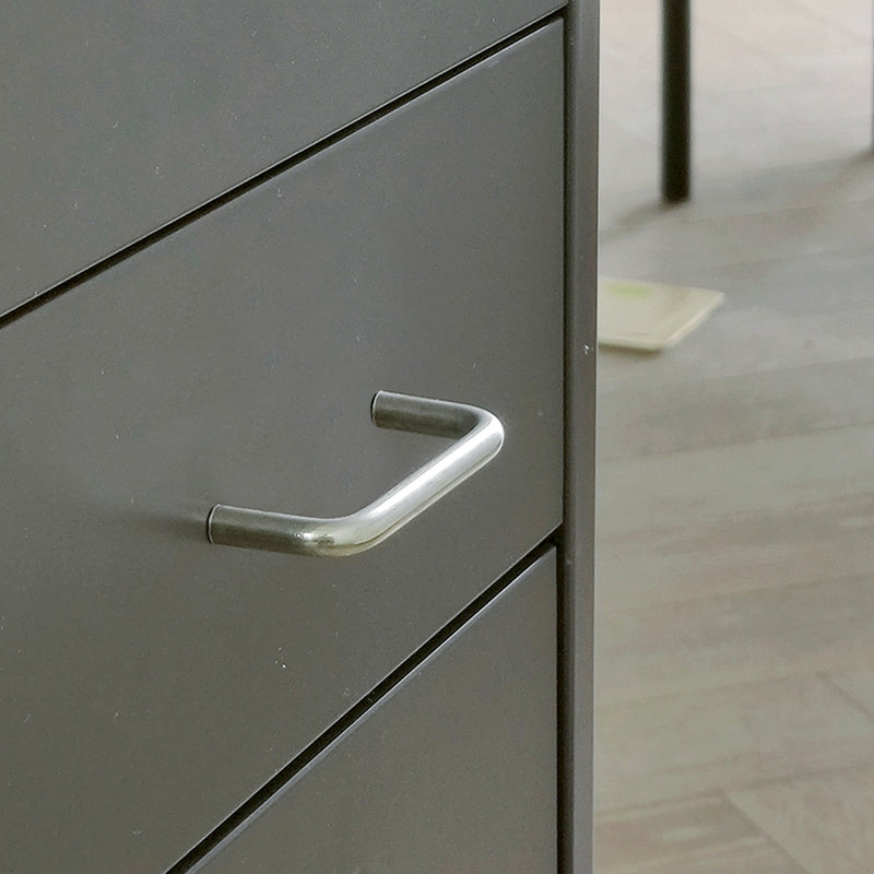 Maniglie per Mobile 8 mm Interasse 128 mm Acciaio Cromo 20 Pezzi Emuca