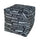 Pouf Puff Pouf Cube 40x40x40cm Big City Schwarz Avalli