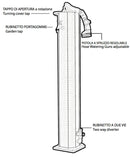 Fontana da Esterno con Tubo Dell'Acqua a Scomparsa Arkema Garden Surprise Cherry