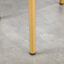 Set 4 Sgabelli Imbottiti Ø41,5x46 cm in Poliestere Vellutato Oro e Grigio