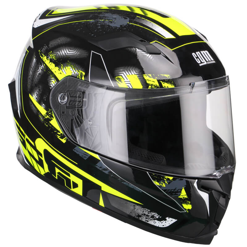 Casco Integrale per Scooter Visiera Lunga CGM Jerez 307G Giallo Fluo Varie Misure