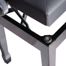 Panca Sgabello per Pianoforte con vano portaoggetti altezza regolabile 54.5x33x48-58 cm Nero 
