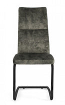 Set 4 Sedie 43,5x62x102h cm Thelma Velluto Verde 