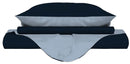 Copripiumino con Sacco e Federe Doubleface Blu Scuro\/Azzurro Varie Misure