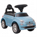 Macchina Cavalcabile per Bambini 12-36 Mesi Licenza Fiat 61x28x38,3 cm con Musica e Clacson in PP Blu      