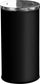Ø 38,5 cm Papierkorb aus mattschwarzem Metall 52 l mit drehbarem Deckel