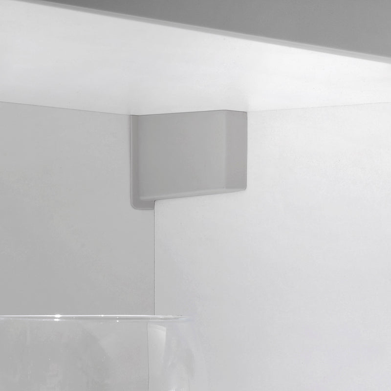 Reggipensile per Moduli Alti Hook Imballo 5 Set Plastica Grigia Acciaio e Tecnoplastica Emuca