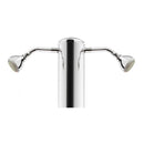 Doccia da Giardino Doppia 2 Rubinetti e Lavapiedi ATI Docce MUL-2R Inox Anodizzato