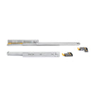 Set 10 Guide Cassetto con Estrazione Soft Prodondità 290 mm in Acciaio Emuca Bianco