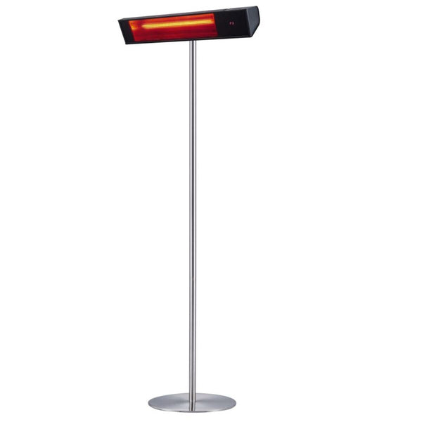 Outdoor-Kocher Wi-Fi Straßenlaterne Heizung auf Mast 74,2 x 218 x 60 cm 2000 W Sined Schwarz und Silber acquista