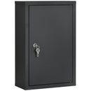 Armadietto per Medicinali 30x14x46 cm 3 Ripiani in Acciaio Nero