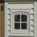 Casetta Box da Giardino 326x240x235 cm in PVC Grigio Chiaro/Marrone