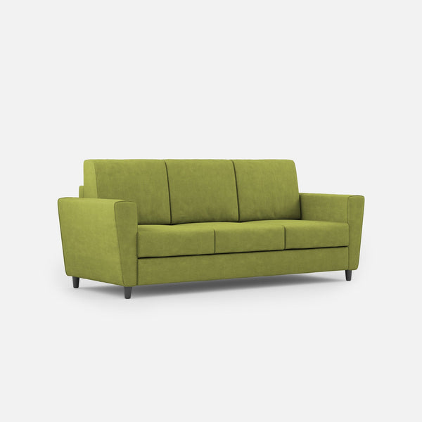 Divano 3 Posti 212x85x85 cm Yasel in Tessuto Verde sconto