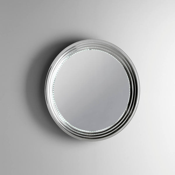 Spiegel mit LED-Lampe in Ø.90x8x Ø.90cm TFT Transparent Grey online