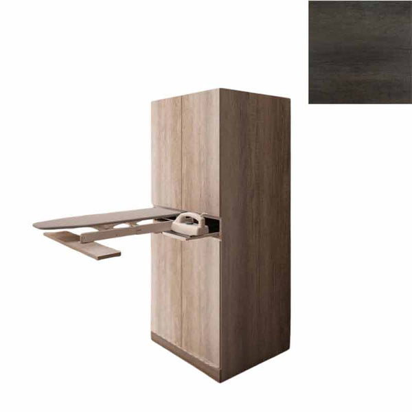 acquista Mobile Lavanderia a Colonna per Lavatrice o Asciugatrice con Asse da Stiro in Nobilitato Unika Olmo Scuro