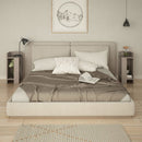 Set 2 Comodini 25x25x60 cm in MDF Elos Light Mocha