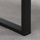 Tavolino da Caffè 100x60x50 cm  in MDF e Acciaio Nero