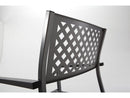 Set 2 Sedie da Giardino 54x58x84 cm in Acciaio con Braccioli RD Italia Lola Antracite
