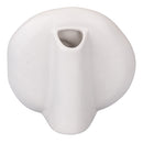 Vaso a Forma di Viso Tondo Ø18x18 cm 200 ml in Ceramica VdE Tivoli 1996 Vis a Vis