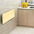 Tavolo Salvaspazio da Muro a Ribalta 80x60 cm in MDF Quercia 