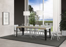  Tavolo Allungabile 90-246x90x77 cm Flame Cashmere Telaio Antracite