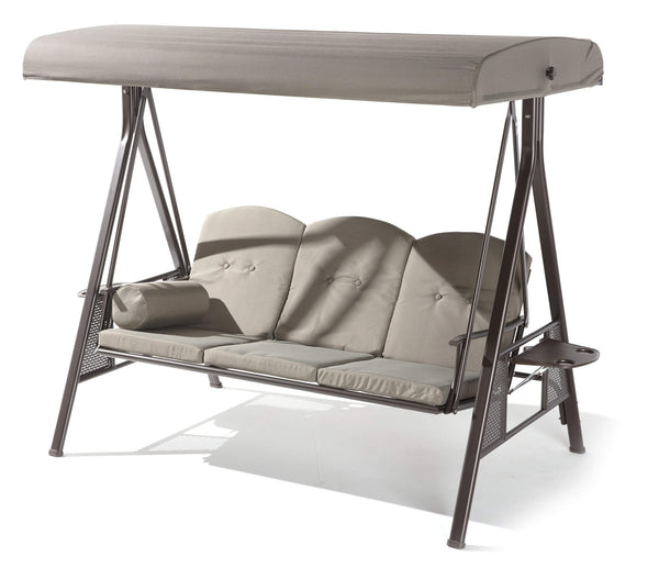 3-Sitzer-Gartenschaukel 200 x 126 x 180 cm in Malta Steel online