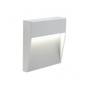 Faretto Segnapassi a Semi Incasso da Esterno a LED Piccolo Sovil Geo Square Bianco