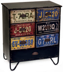 Cassettiera 7 Cassetti in Legno Targa