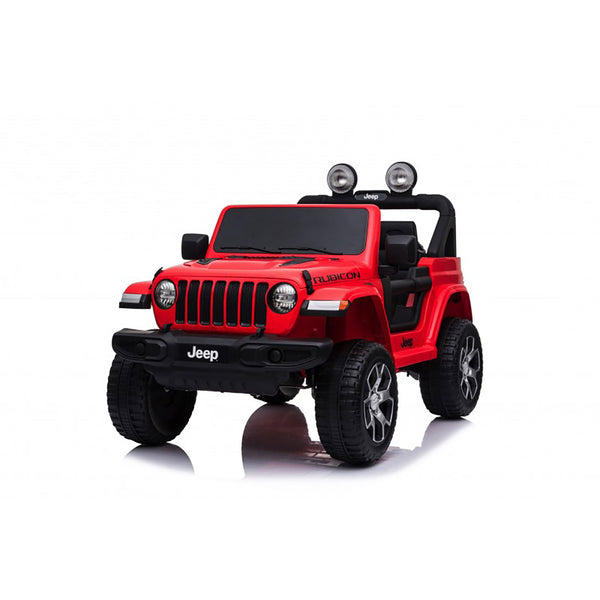 sconto Macchina Elettrica per Bambini Fuoristrada Jeep Wrangler Rubicon 12V con Telecomando Rosso