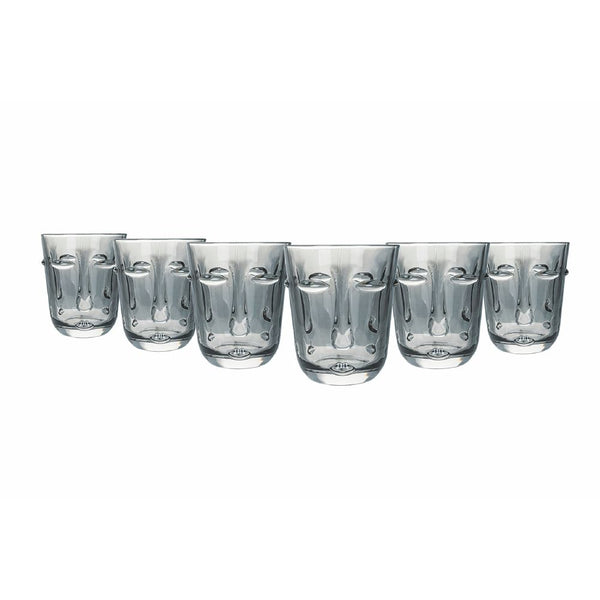 acquista Set mit 6 Vis à Vis Wassergläsern in Villa d'Este Home Tivoli Dunkelgraues Glas