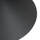 Lampada Design a Sospensione Corpo in Metallo Nero Esterno Bianco Interno Ø34,5x28 cm 