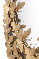 Specchio Glam Oval Butterfly 59x3x89,5 Misura Specchio 46x78 cm in Ferro Oro