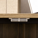 Mobiletto Multiuso 80x40x80 cm in Legno e Metallo Grigio
