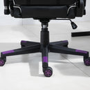 Sedia da Gaming Ergonomica 72x54x126-136 cm in PVC  Nera e Viola