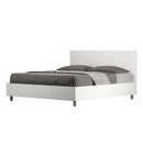 Letto Matrimoniale Testata Dritta Demas Frassino Bianco Varie Misure
