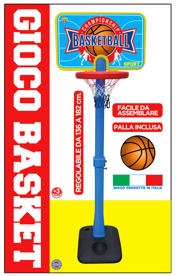Canestro da Basket per Bambini Altezza Regolabile con Palla Kidfun