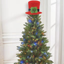 Puntale Cappello a Cilindro per Albero di Natale Decorazione Natalizia
