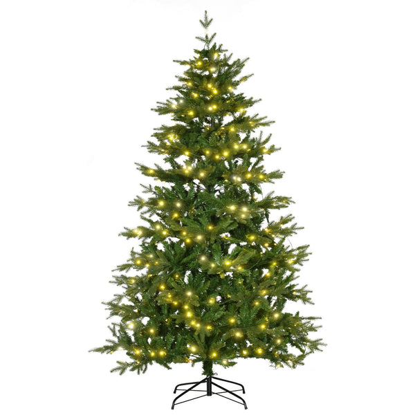 Künstlicher Weihnachtsbaum H210 cm 1914 Äste mit grünen LED-Lichtern sconto